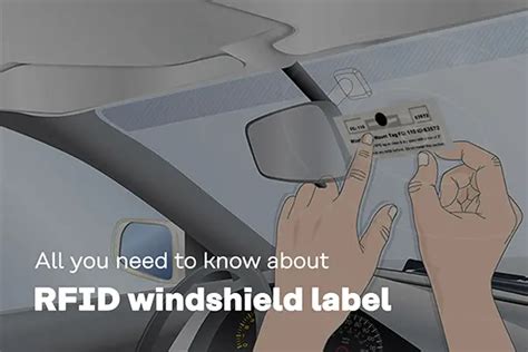 uhf rfid windshield sticker|how to apply rfid.